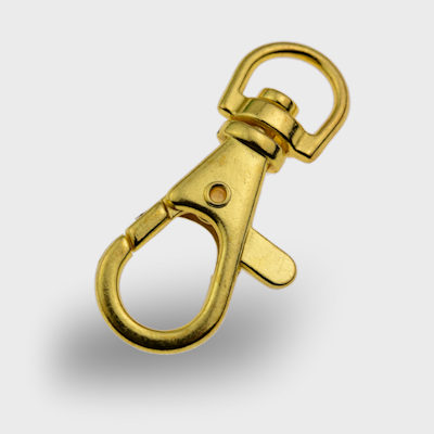 Gold/brass color lanyard trigger clip