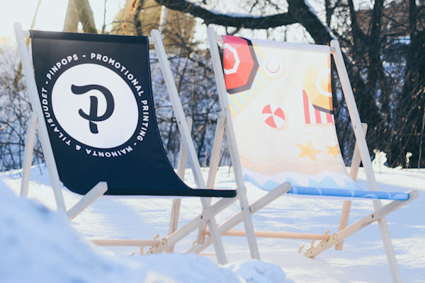 Beach Chairs with custom imprinted seat