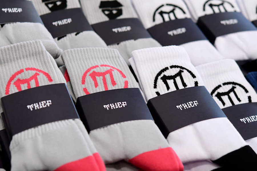 Woven socks with custom logo, custom socks packaging