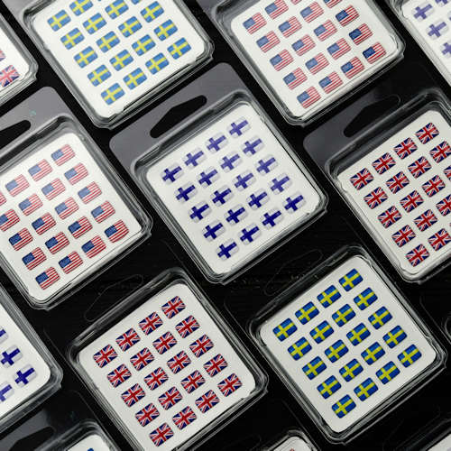 British English Language stickers for name badges