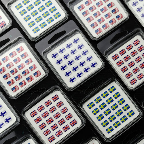 Custom Printed Flag Sticker, any country