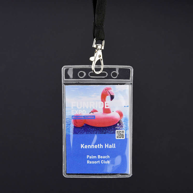 Clear Clear vinyl badge holder