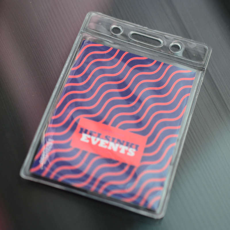 Clear Clear vinyl badge holder