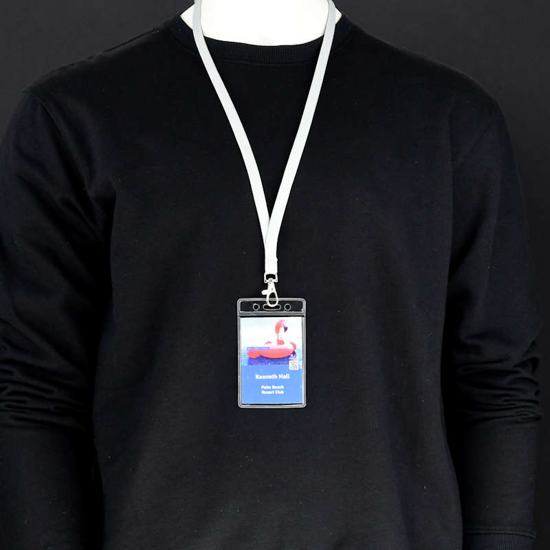 Clear Clear vinyl badge holder