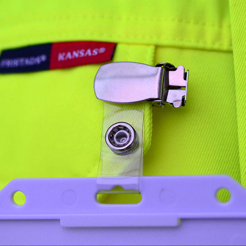 Clear Suspender clip with a clear vinyl strap in a pack of 100 pcs