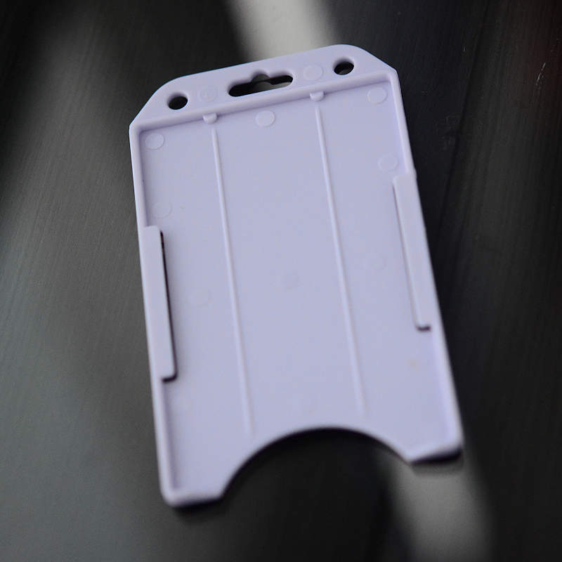 White Standard ID-card holder for single plastic card