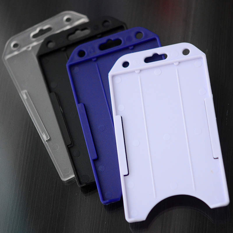 White Standard ID-card holder for single plastic card