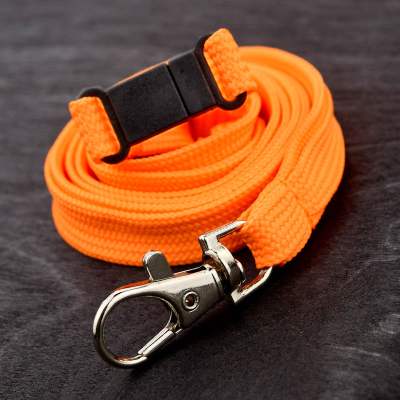 Orange Classic Bootlace Lanyard, mix and match colors