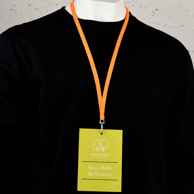 Orange Classic Bootlace Lanyard, mix and match colors