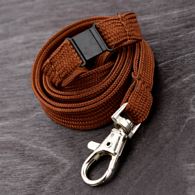 Chestnut Brown Classic Bootlace Lanyard, mix and match colors