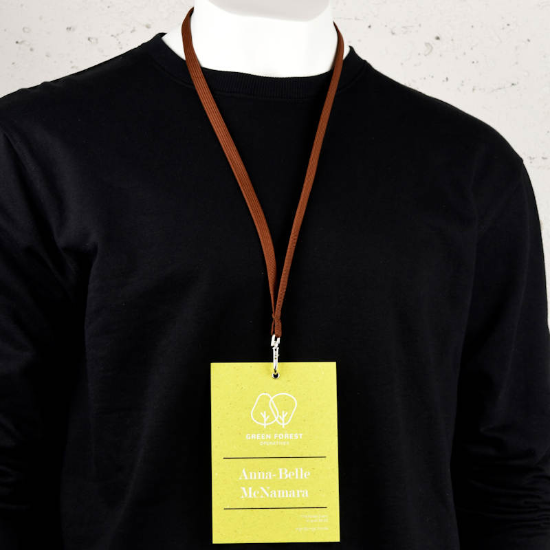 Chestnut Brown Classic Bootlace Lanyard, mix and match colors