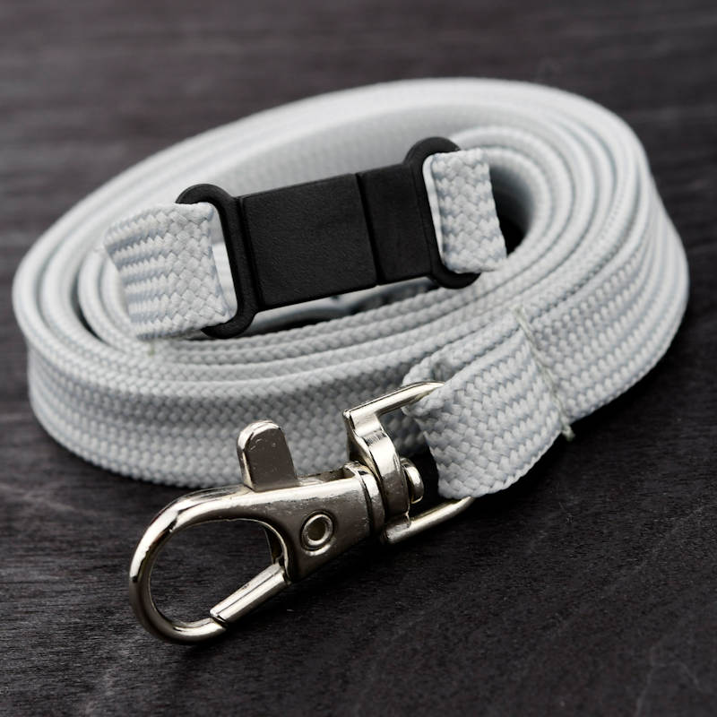 Metal Grey Classic Bootlace Lanyard, mix and match colors