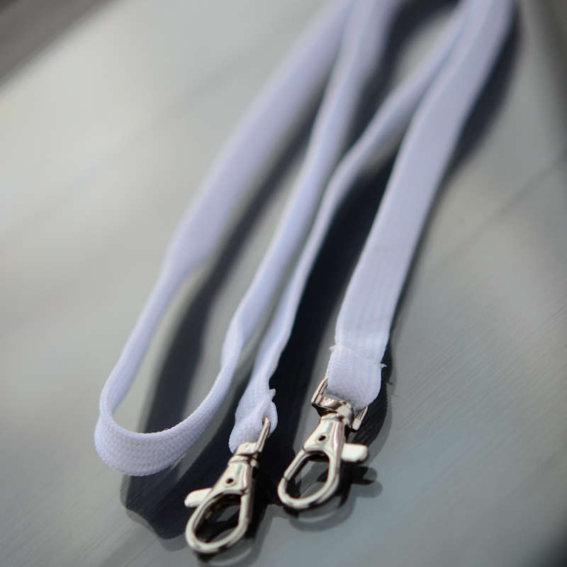 White Classic Bootlace Lanyard, mix and match colors
