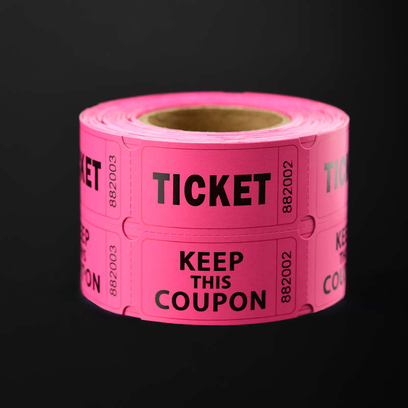 Granberry Raffle Tickets with detachable stub